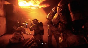  Fighting fire with A.I. Edward Chow (left), Manager of JPL's Civil Program Office and program manager for a new artificial intelligence technology, stands with John Merrill (right). New artificial intelligence technology, developed jointly by the Jet Propulsion Lab and the Department of Homeland Security, could one day guide first responders in the field. Image Credit: USAF photo/Tech. Sgt. Rey Ramon